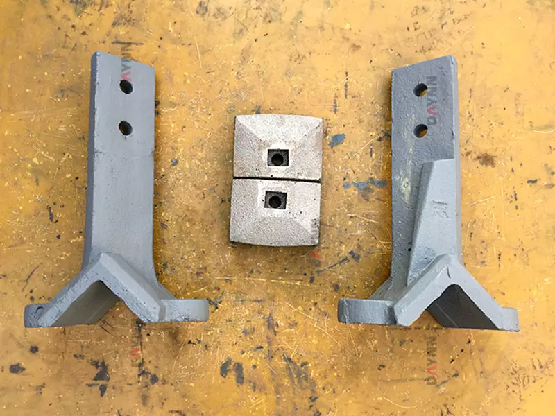 replacement parts of paddles and blades for mixing plant