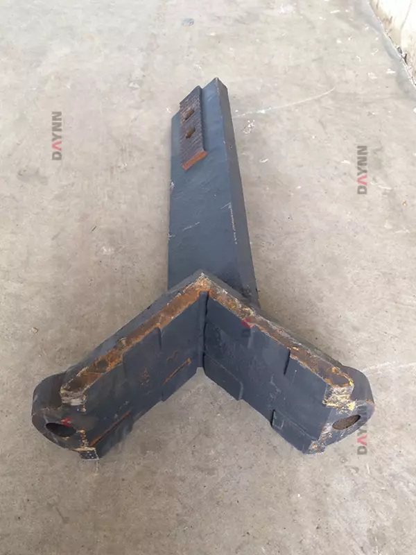 replacement parts of paddles and blades for mixing plant