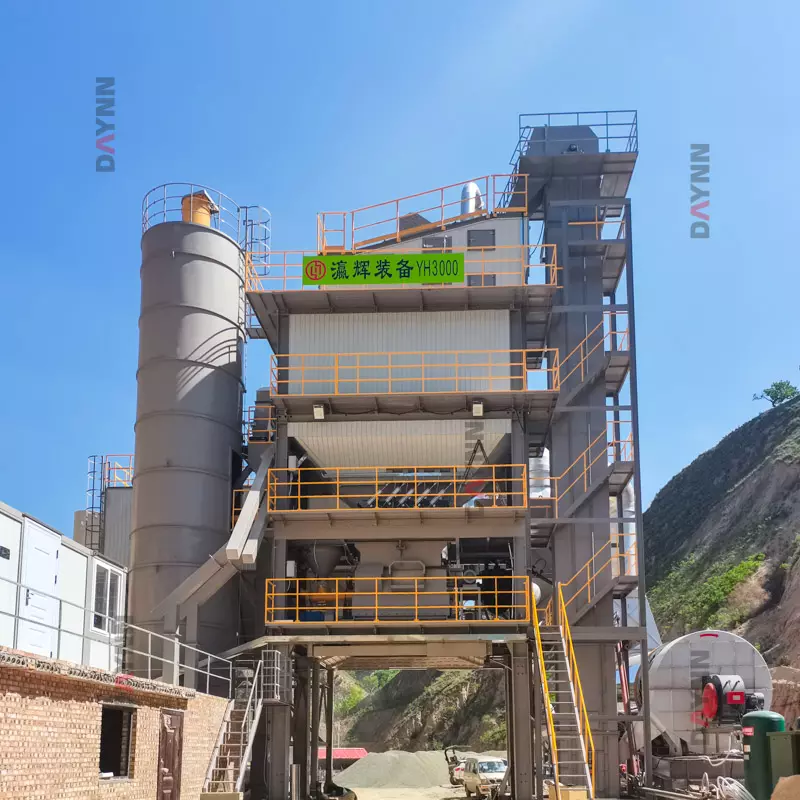 batch mixing tower of LB3000 asphalt plant